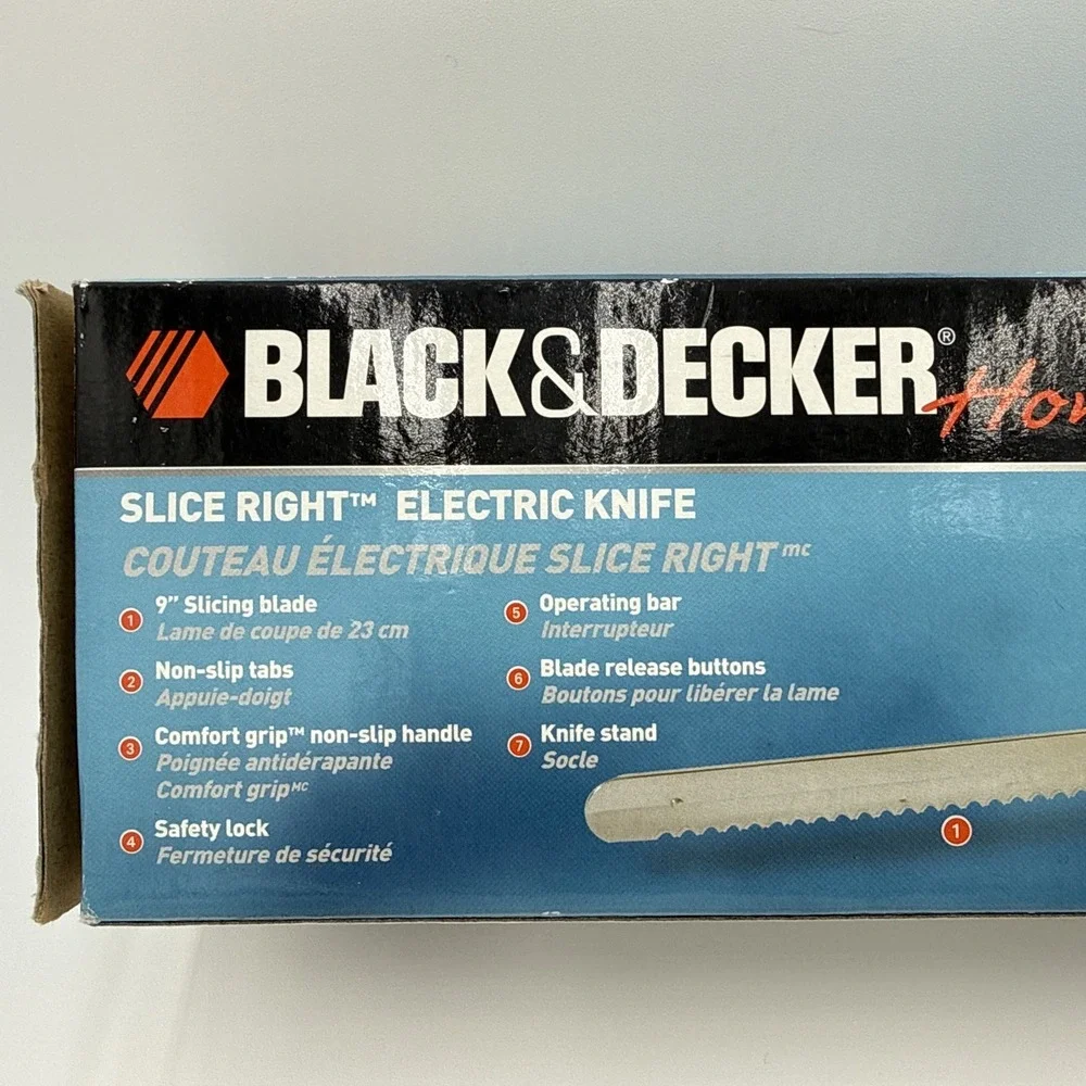 Black & Decker Home 9 inch Electric Carving Knife Model EK700 New Sealed